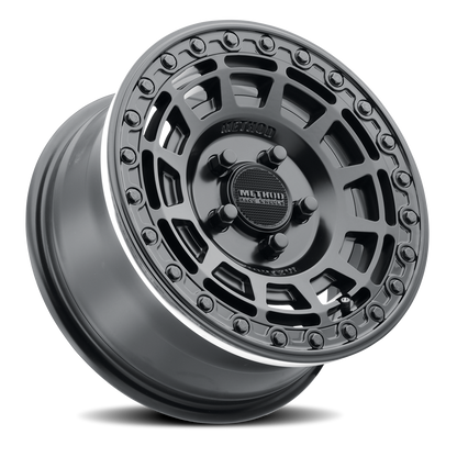 Aluminum 15x7 MR415 Beadlock UTV Matte Black MB Gloss Black Ring Method Race Wheels-7