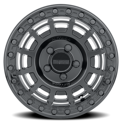 Aluminum 15x7 MR415 Beadlock UTV Matte Black MB Gloss Black Ring Method Race Wheels-8