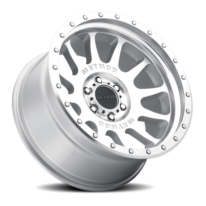 Aluminum 20x10 NV MR605 Machined Silver SL Clear Coat Method Race Wheels-16