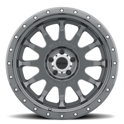 Aluminum 20x10 NV MR605 Gloss Titanium GY Method Race Wheels-17