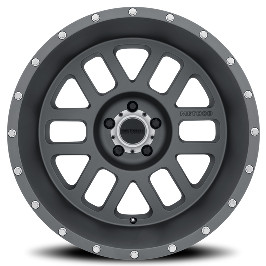 Aluminum 20x10 Mesh MR606 Bolt Pattern 5 On 127 Offset -24 Titanium GY Method Race Wheels-1