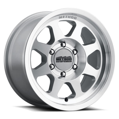 MR701 Bead Grip, 17x8.5, 0mm Offset, Machined Clear Coat, Method Race Wheels