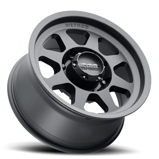 Aluminum 17x9 Bead Grip MR701 Matte Black MB Method Race Wheels-1