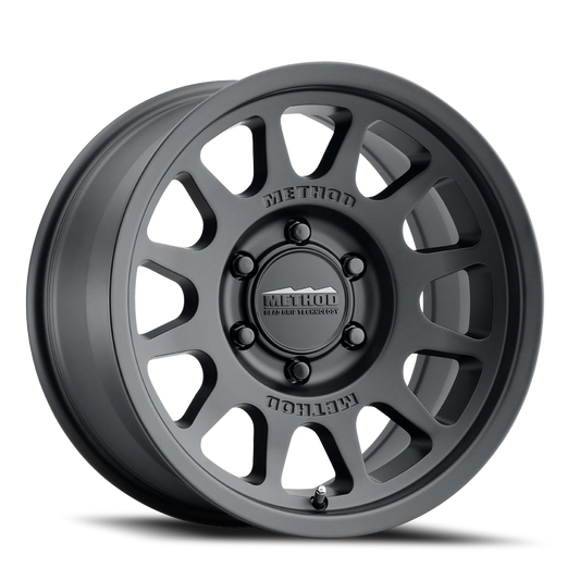 Aluminum 16x6.5 Bead Grip MR703 Bolt Pattern 6 On 180 Offset 90 Lip Size 0 Matte Black MB Method Race Wheels