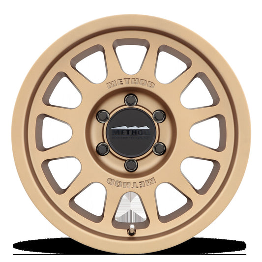 MR703 Bead Grip, 17x9, -12mm Offset Machined Clear Coat, Method Race Wheels