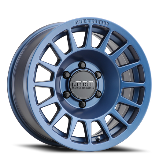 Aluminum 17x7.5 Bead Grip MR707 Bolt Pattern 6 On 130 Offset 50 Lip Size 0 Bahia Blue BL Method Race Wheels