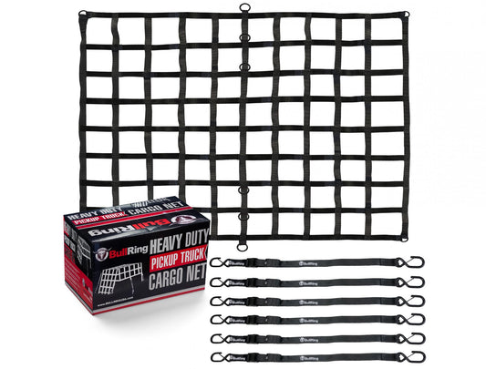 Heavy Duty Pickup Truck Cargo Net Bullring SpeedStrap