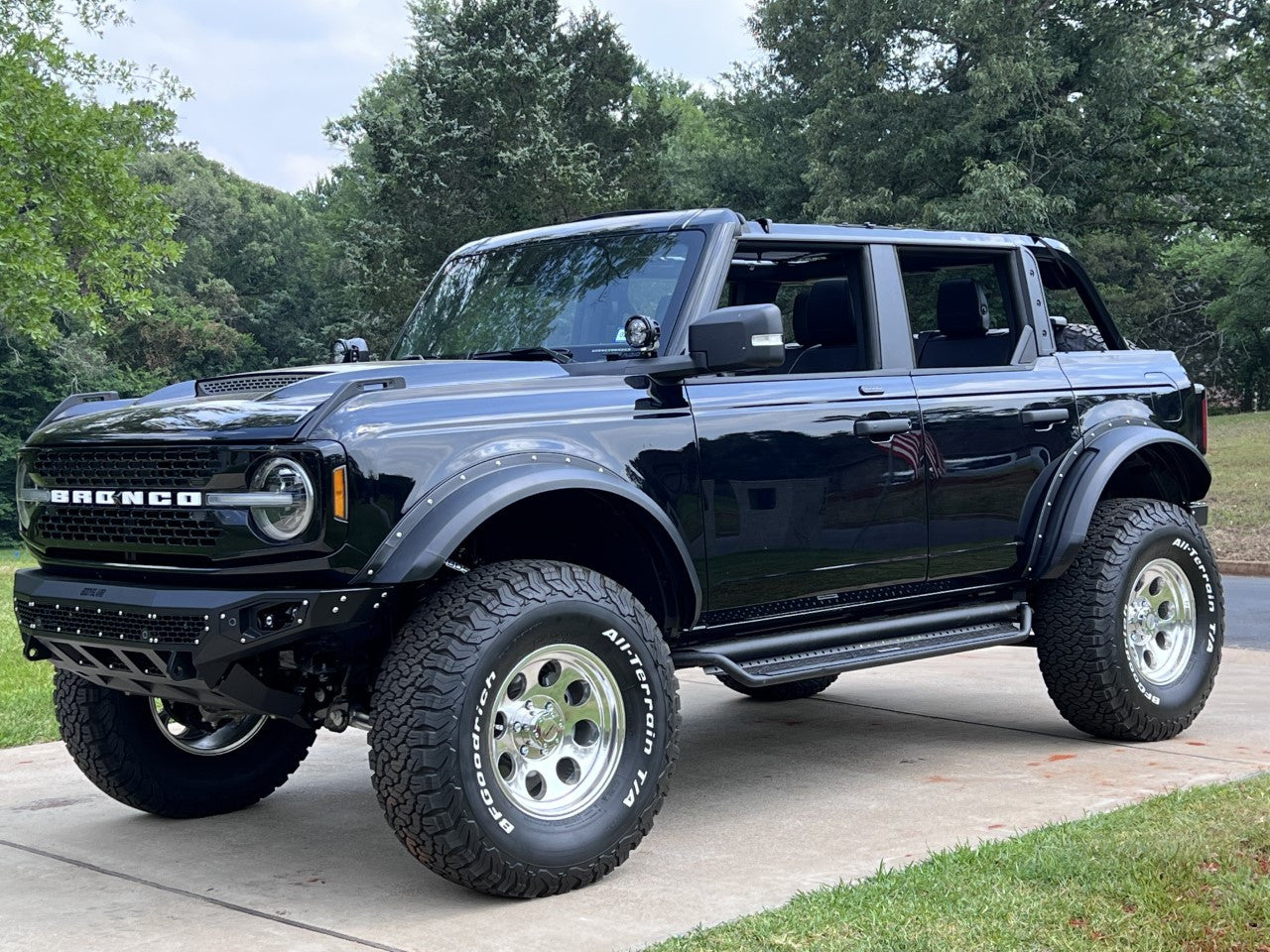 Freedom Front Bumper Base For 2021-2025 Ford Bronco Raptor Only Non Winch Sensor Cutouts Bodyguard Bumpers-7