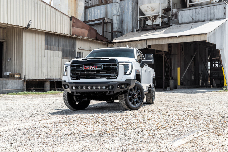 Freedom Front Bumper Base For 2024-2026 Sierra 2500/3500 HD Non-winch Bodyguard Bumpers-17