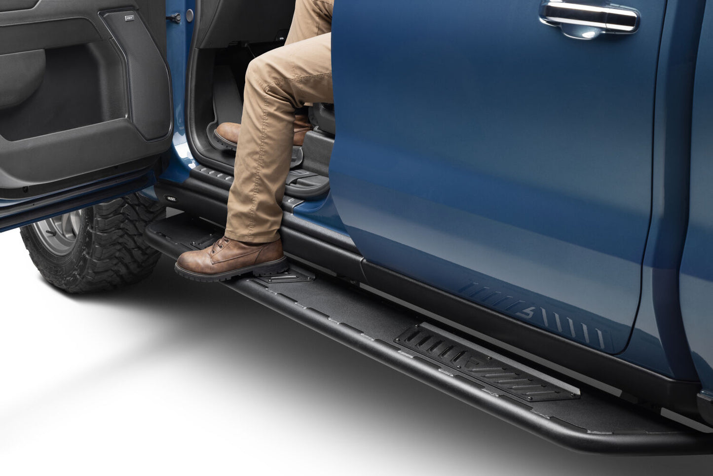 Roan Running Board Cab Length (2 Steps per Side) 2019 (New Body Style)-2015-2020 Chevrolet Tahoe|2015-2020 GMC Yukon Textured Black NFab-4