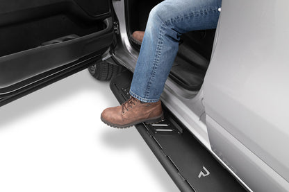 Roan Running Boards Cab Length (2 Steps per Side) 2015.5-2018 (2019-2024 Classic) Ram 15000/2019-2025 2500/3500 Crew Cab Textured Black NFab-3