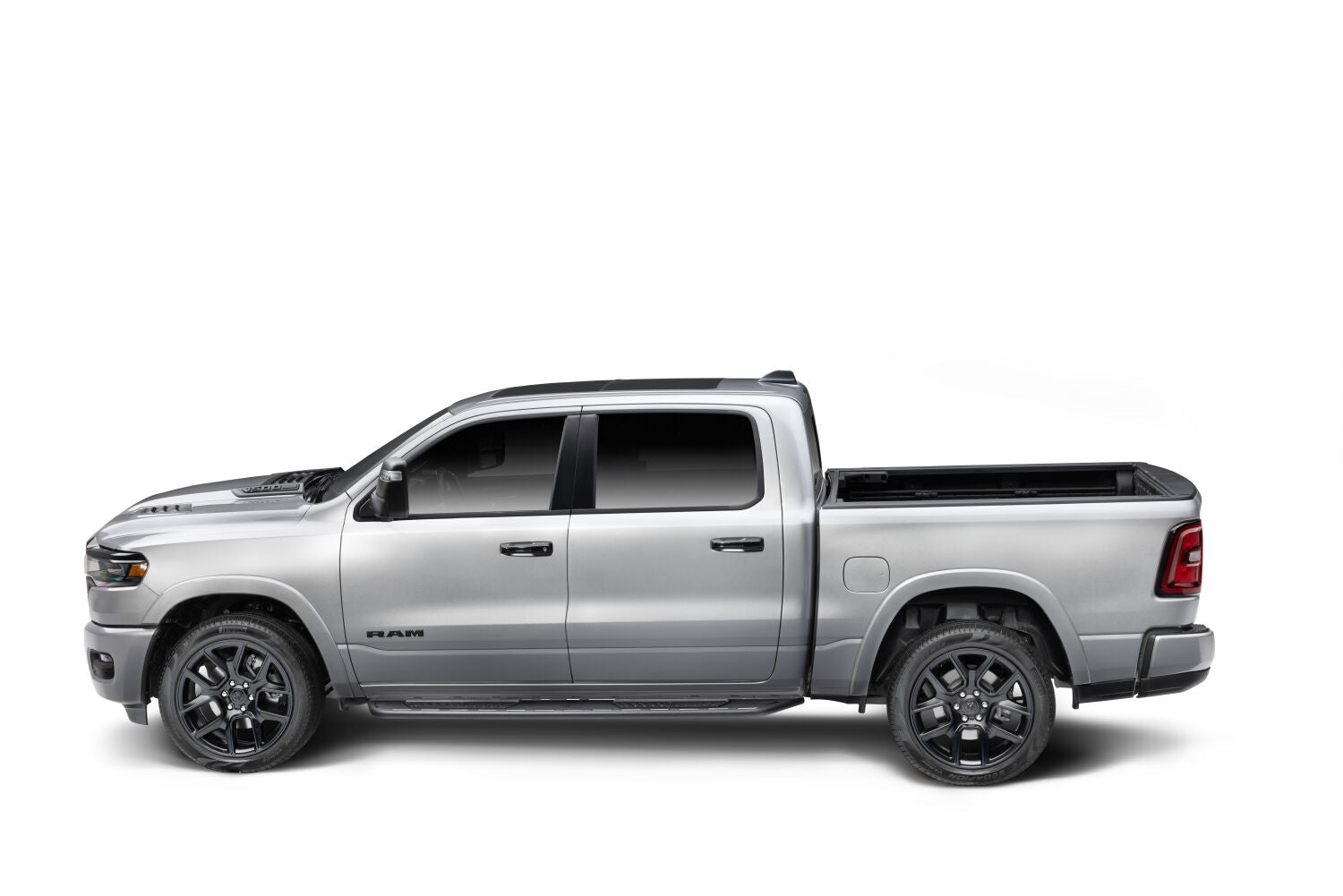 Roan Running Board Cab Length (2 Steps per Side) 2019-2025 (New Body Style) Ram 1500 Crew Cab Textured Black NFab-11