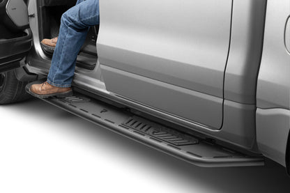 Roan Running Board Cab Length (2 Steps per Side) 2019-2025 (New Body Style) Ram 1500 Crew Cab Textured Black NFab-7