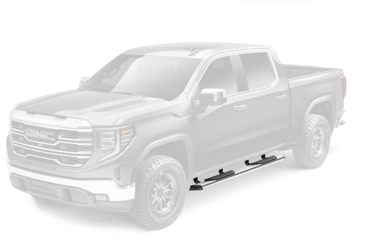 Traxio 4 Inch Nerf Bars 19-26 GM Silverado/Sierra 1500 20-26 GM Silverado/Sierra 2500/3500 N Fab NFab-28