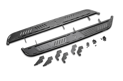 Roan Running Board Cab Length (2 Steps per Side) 22-26 Nissan Frontier Crew Cab Textured Black NFab