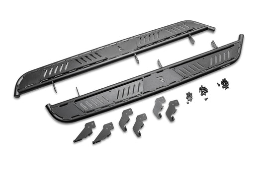 Roan Running Board Cab Length (2 Steps per Side) 22-26 Nissan Frontier Crew Cab Textured Black NFab