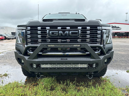 Freedom Front Bumper Sport For 2024-2026 Sierra 2500/3500 HD Non-winch No Sensor Cutouts Without Mesh Grill Bodyguard Bumpers-15