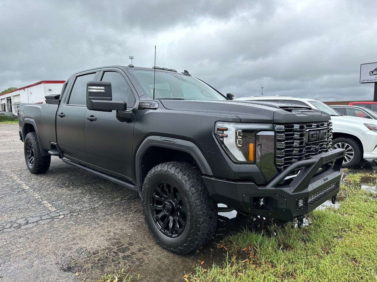 Freedom Front Bumper Sport For 2024-2026 Sierra 2500/3500 HD Non-winch No Sensor Cutouts Without Mesh Grill Bodyguard Bumpers-2