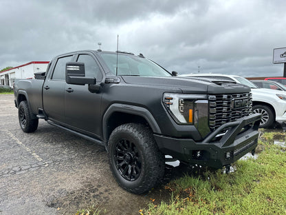 Freedom Front Bumper Sport For 2024-2026 Sierra 2500/3500 HD Non-winch No Sensor Cutouts Without Mesh Grill Bodyguard Bumpers-2