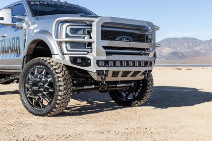 Freedom Front Bumper Extreme For 2023-2026 Ford F550 Superduty Non-winch No Sensor Cutouts With Mesh Grill Bodyguard Bumpers-14
