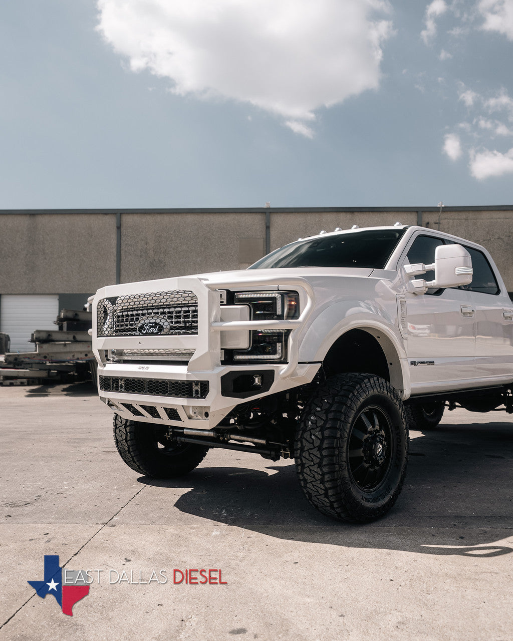 Freedom Front Bumper Extreme For 2023-2026 Ford F550 Superduty Non-winch No Sensor Cutouts With Mesh Grill Bodyguard Bumpers-11