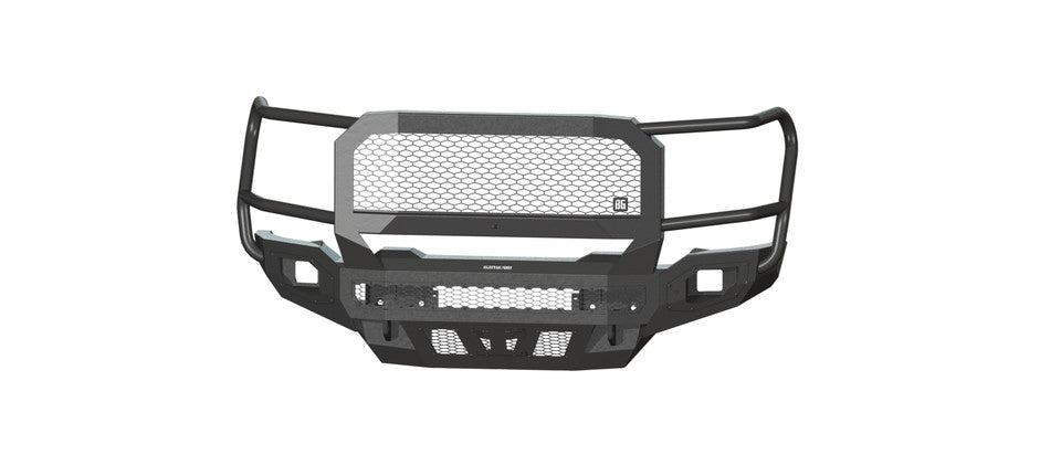 Freedom Front Bumper Extreme For 2020-2023 Sierra 2500/3500 HD Non-winch No Sensor Cutouts With Mesh Grill Bodyguard Bumpers-3
