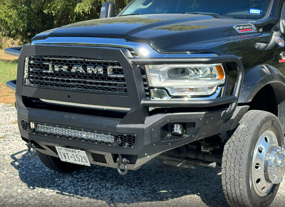Freedom Front Bumper Extreme For 2019-2026 Ram 2500/3500 HD Non-winch No Sensor Cutouts With Mesh Grill Bodyguard Bumpers-7