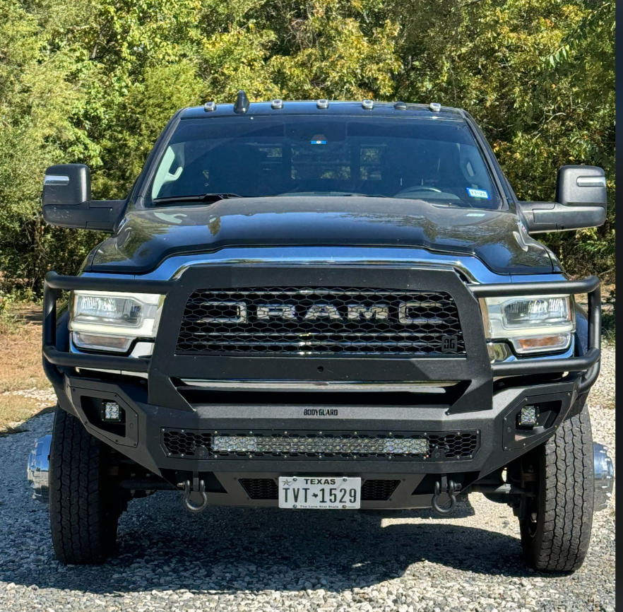 Freedom Front Bumper Extreme For 2019-2026 Ram 4500/5500 Non-winch Sensor Cutouts With Mesh Grill Bodyguard Bumpers-10
