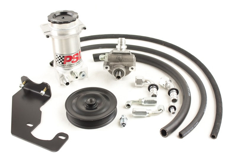PSC Steering Power Steering Pump and Remote Reservoir Kit, 2007-18 Jeep JK with HEMI Engine Conversion (7 Rib Pulley) PSC Performance Steering Components