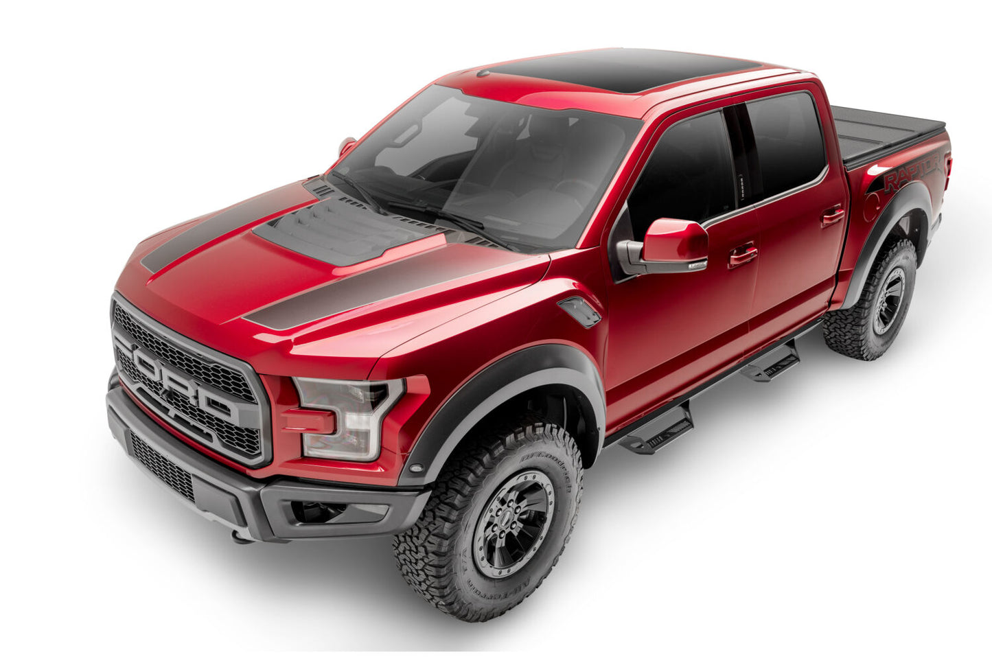 Predator Pro Cab Length (2 Steps per Side) 2015-2025 Ford F-150/17-25 Raptor/22-25 Lightning SuperCrew Textured Black NFab-4