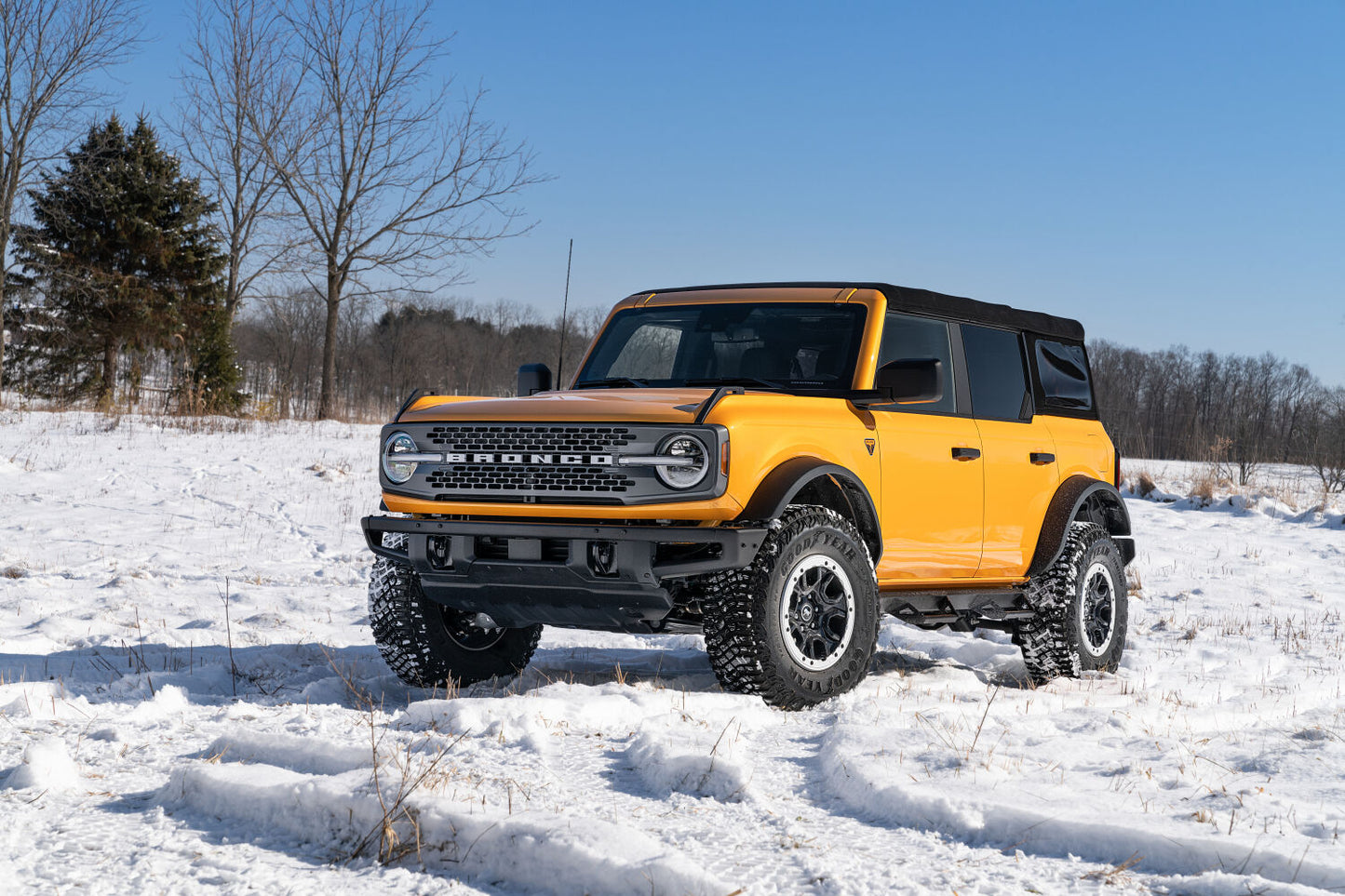 Predator Pro Full Length (2 Steps per Side) 2021-2025 Ford Bronco 4-Dr Textured Black NFab-2
