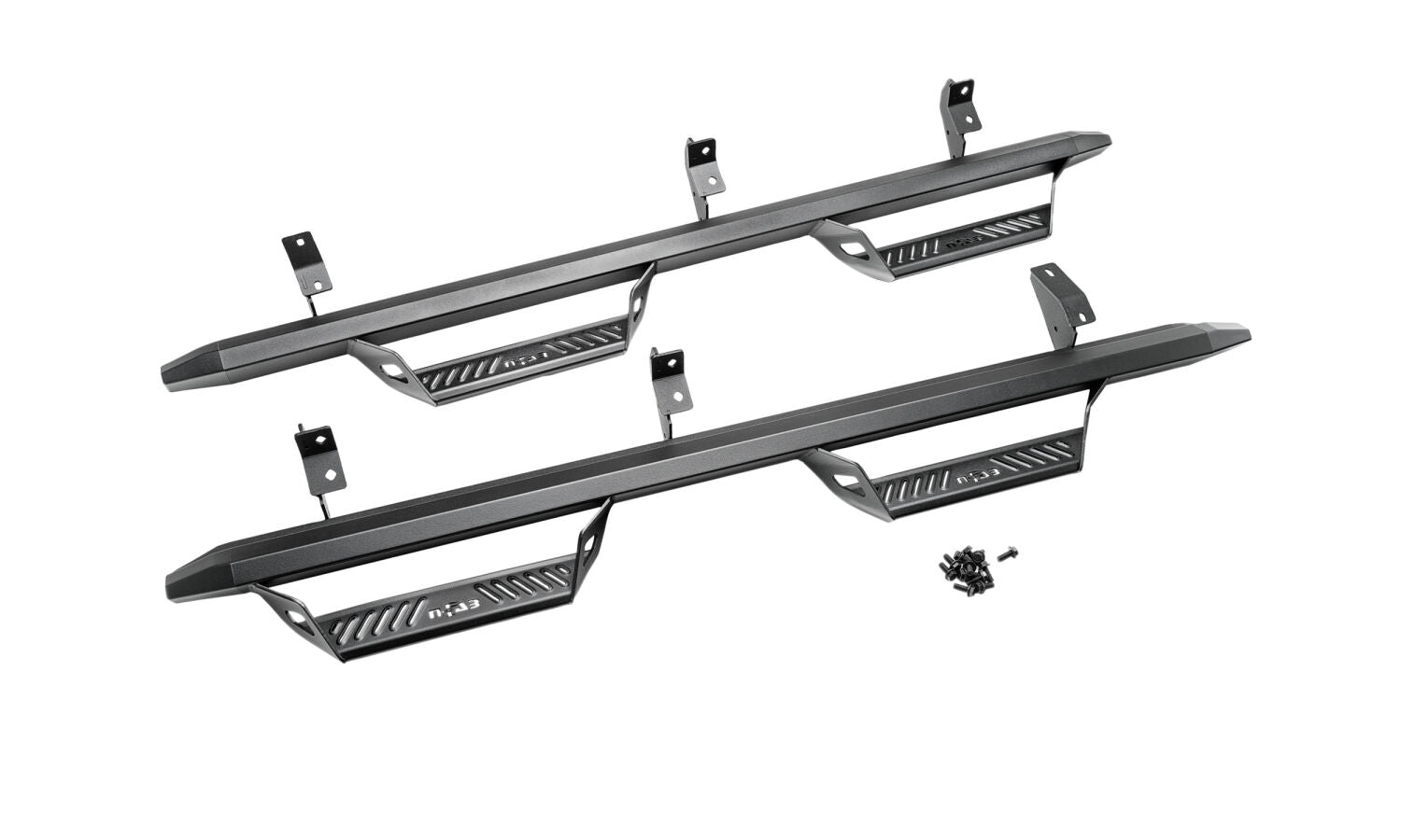 Predator Pro Full Length (2 Steps per Side) 2021-2025 Ford Bronco 4-Dr Textured Black NFab-7