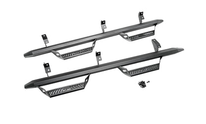 Predator Pro Full Length (2 Steps per Side) 2021-2025 Ford Bronco 4-Dr Textured Black NFab-7