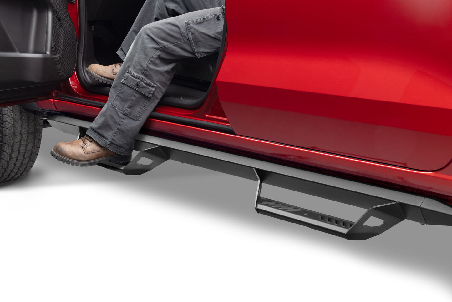 Predator Pro Cab Length (2 Steps per Side) 2015-2025 Chevy Colorado/GMC Canyon Crew Cab Textured Black NFab-9