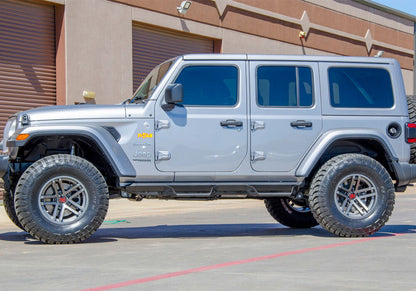 Predator Pro Cab Length (2 Steps per Side) 2018-2026 Jeep Wrangler JL 4-Door Textured Black NFab-5