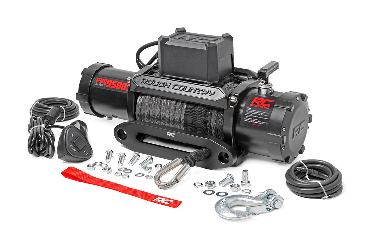 Rough Country 9500 LB Electric Winch Pro Series Rough Country