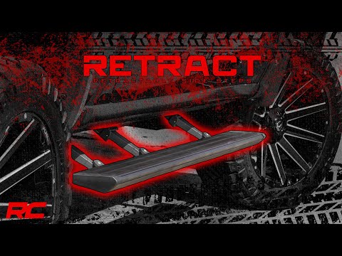 Rough Country Dodge Retract Electric Running Board Steps (15-17 Ram 1500 Crew Cab) Rough Country