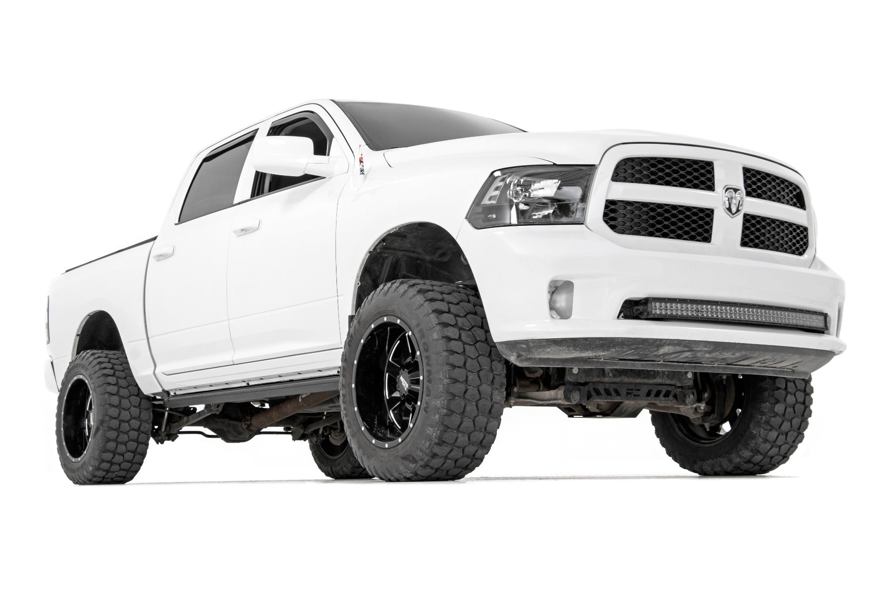 Rough Country Dodge Retract Electric Running Board Steps (15-17 Ram 1500 Crew Cab) Rough Country