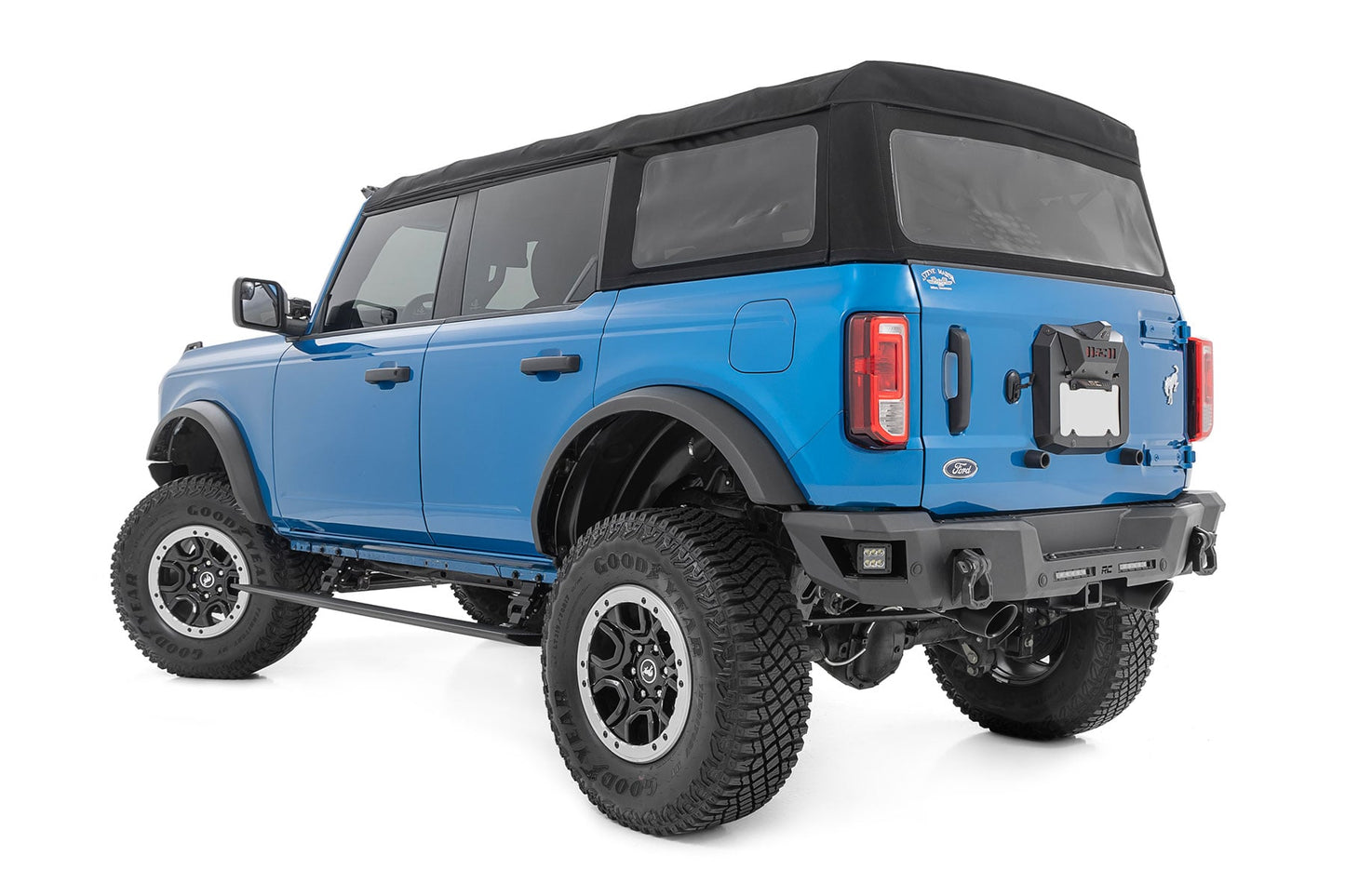 Power Running Boards Dual Electric Motor 4 Door Ford Bronco 4WD (21-25) Rough Country-2