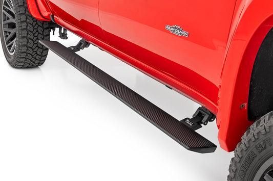 Power Running Boards Dual Electric Motor Double Cab Silverado/Sierra 1500/2500HD/3500HD (19-26) Rough Country