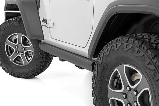 Power Running Boards Dual Electric Motor 2 Door Jeep Wrangler JL (18-26) Rough Country-1