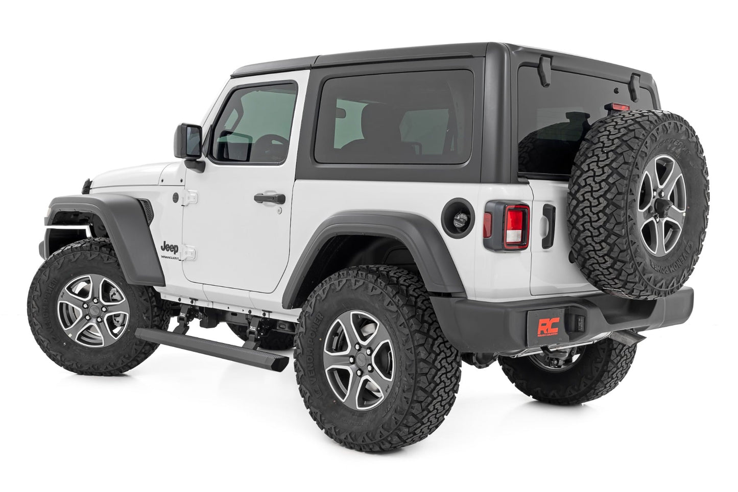 Power Running Boards Dual Electric Motor 2 Door Jeep Wrangler JL (18-26) Rough Country-2