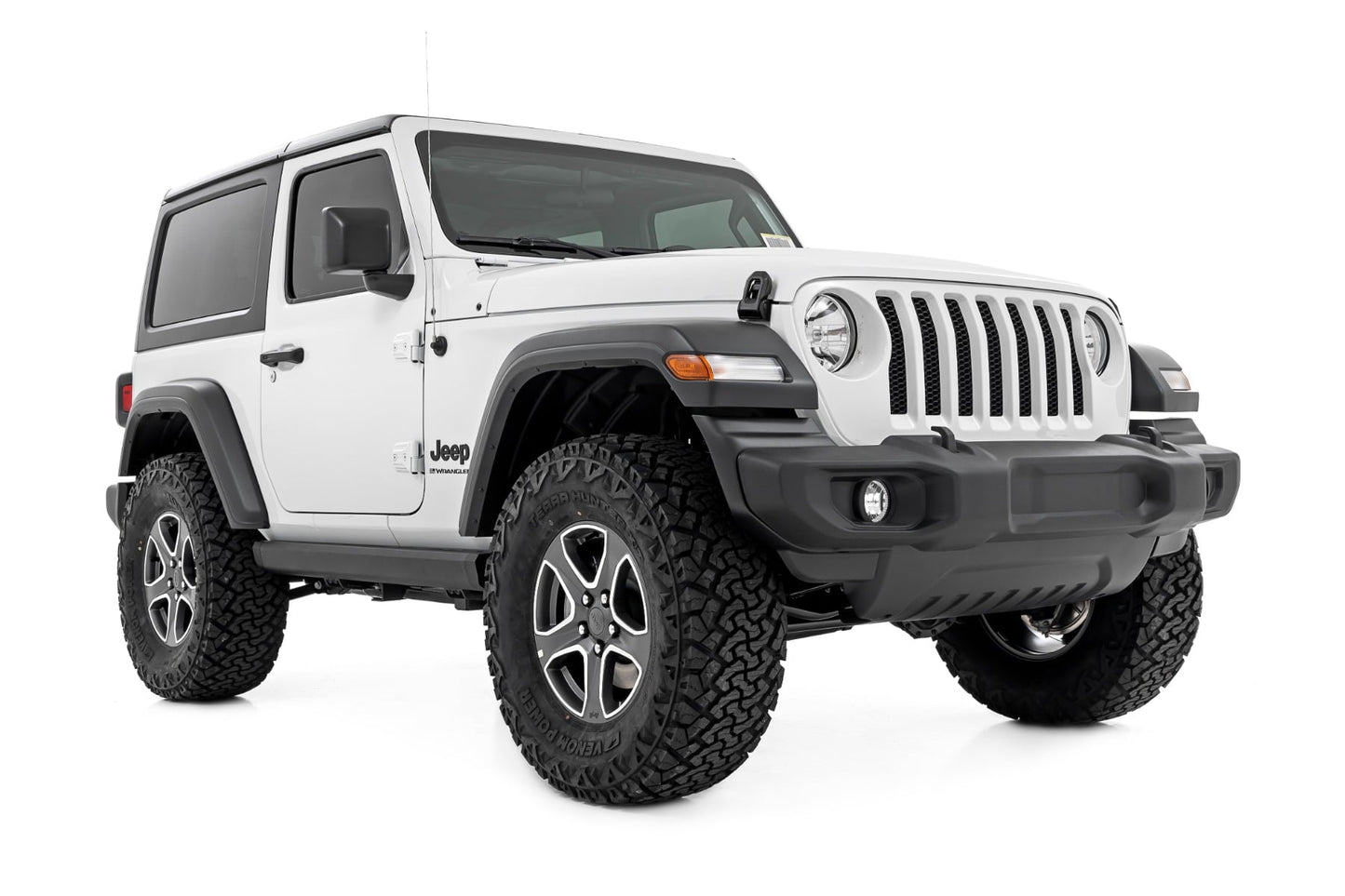 Power Running Boards Dual Electric Motor 2 Door Jeep Wrangler JL (18-26) Rough Country-3