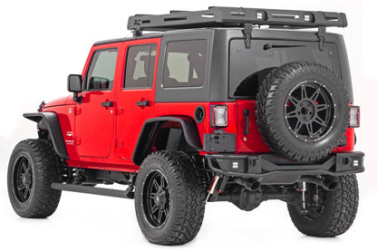 Power Running Boards Dual Electric Motor 4 Door Jeep Wrangler Unlimited (07-18) Rough Country-3