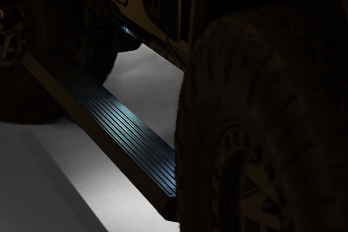 Power Running Boards Dual Electric Motor Jeep Gladiator JT 4WD (20-25) Rough Country-4