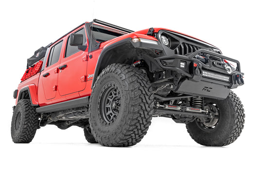 Power Running Boards Dual Electric Motor Jeep Gladiator JT 4WD (20-25) Rough Country-1
