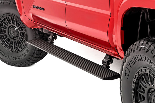 Power Running Boards Dual Electric Motor Double Cab Toyota Tacoma (24-26) Rough Country