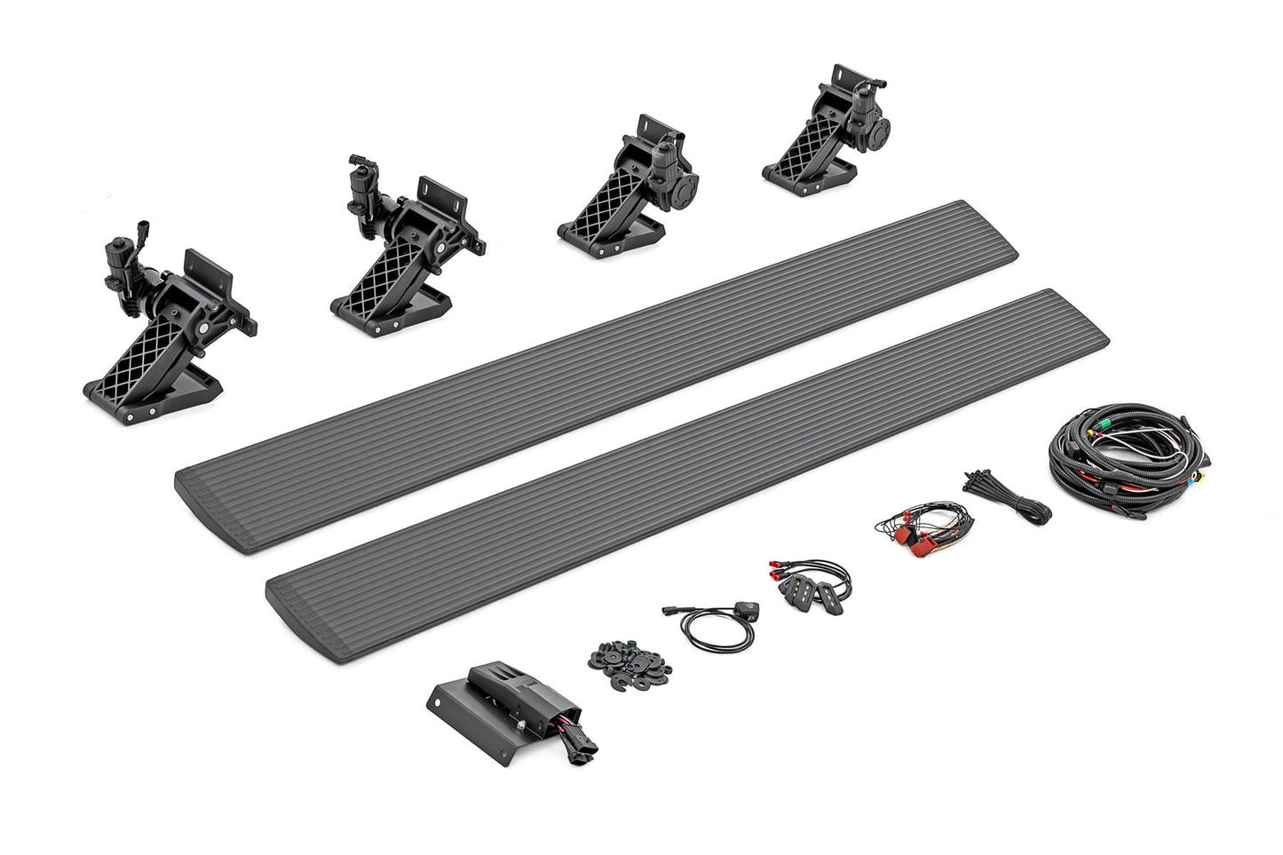 Power Running Boards Dual Electric Motor Crew Cab Ford F-150/Lightning/F-250/F-350/Raptor (15-26) Rough Country-2