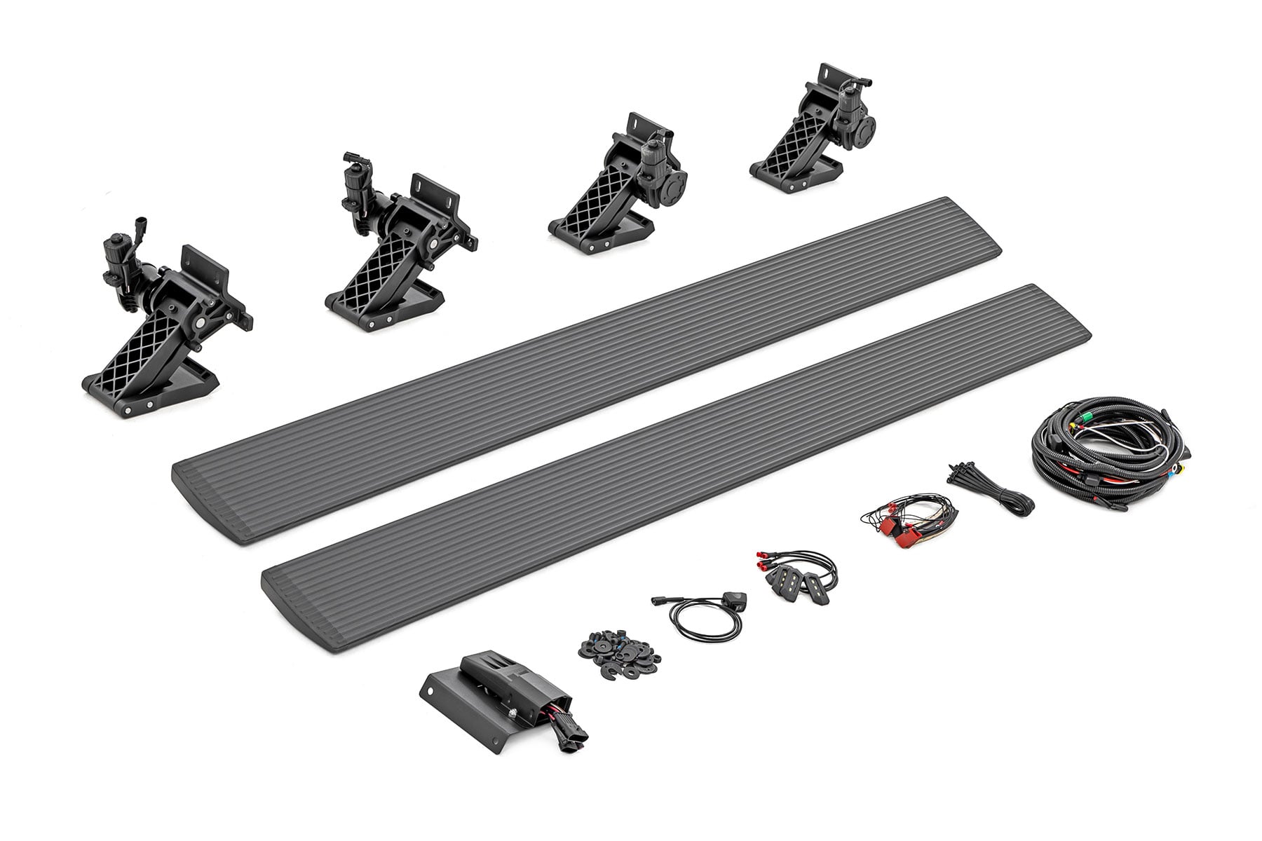 Power Running Boards Dual Electric Motor Crew Cab Ford F-150/Lightning/F-250/F-350/Raptor (15-26) Rough Country-2