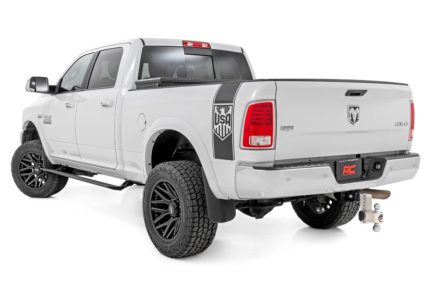 Power Running Boards Dual Electric Motor Quad Cab Ram 2500/3500 (11-26) Rough Country-2